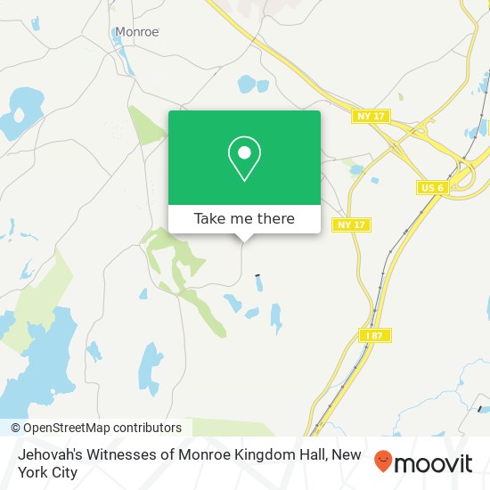 Mapa de Jehovah's Witnesses of Monroe Kingdom Hall