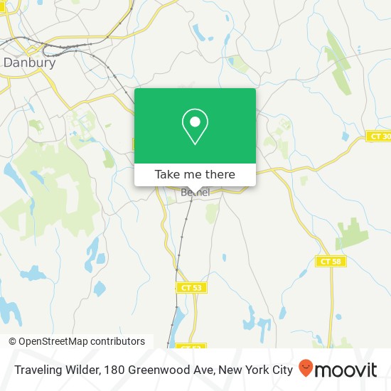 Mapa de Traveling Wilder, 180 Greenwood Ave
