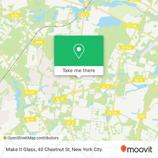 Mapa de Make It Glass, 40 Chestnut St