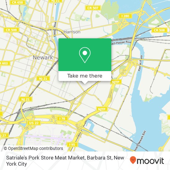 Mapa de Satriale's Pork Store Meat Market, Barbara St