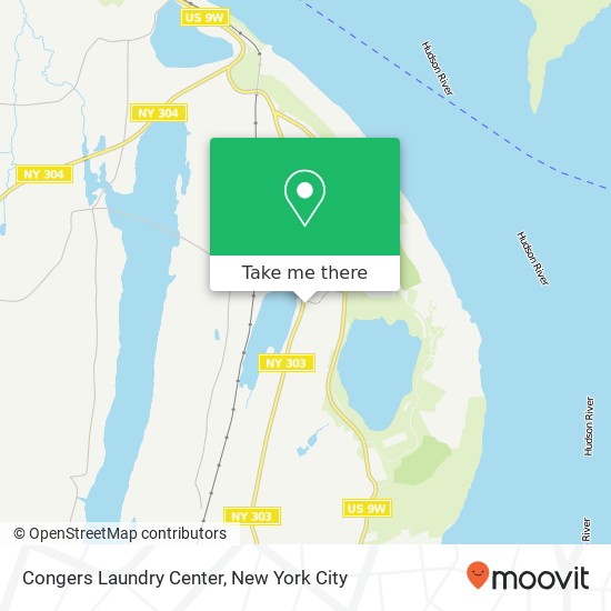 Mapa de Congers Laundry Center, 15 S Route 303