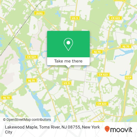 Lakewood Maple, Toms River, NJ 08755 map