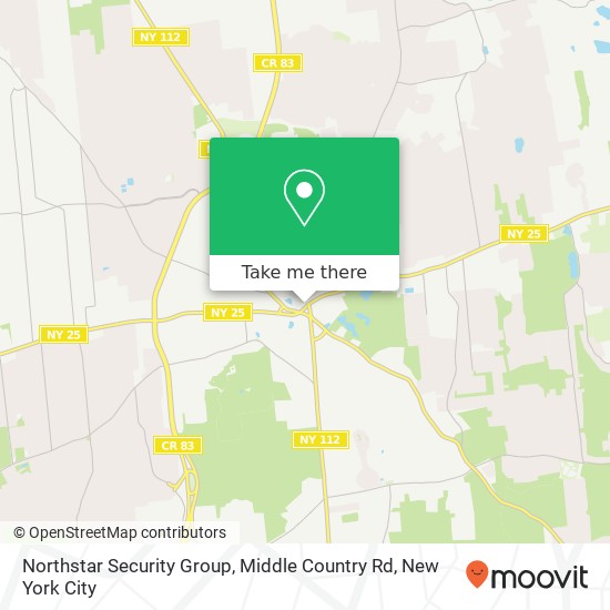 Mapa de Northstar Security Group, Middle Country Rd