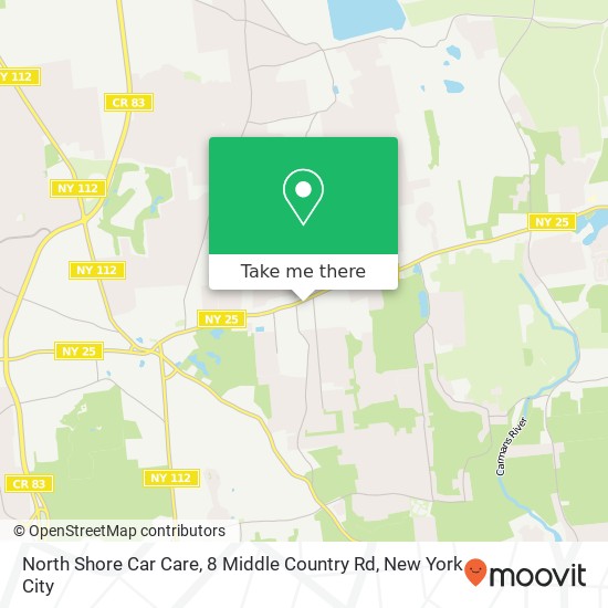 North Shore Car Care, 8 Middle Country Rd map