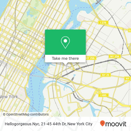 Hellogorgeous.Nyc, 21-45 44th Dr map
