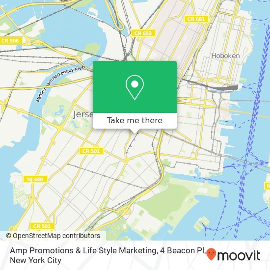 Amp Promotions & Life Style Marketing, 4 Beacon Pl map