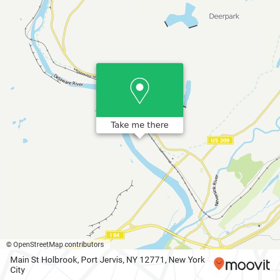 Mapa de Main St Holbrook, Port Jervis, NY 12771
