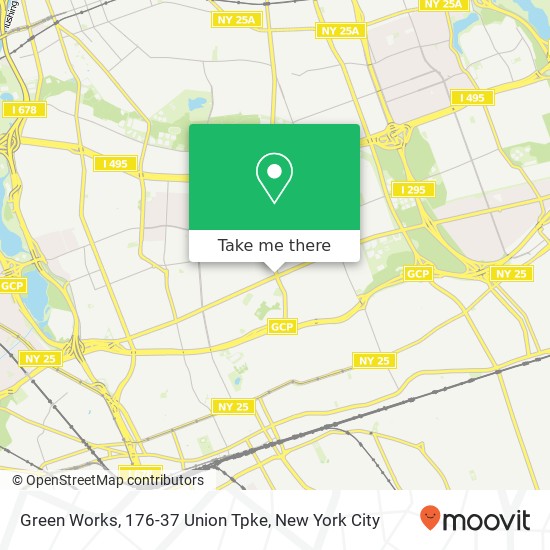 Mapa de Green Works, 176-37 Union Tpke