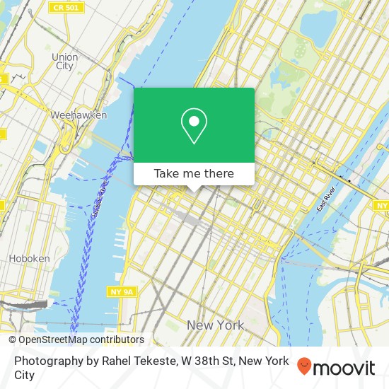 Photography by Rahel Tekeste, W 38th St map