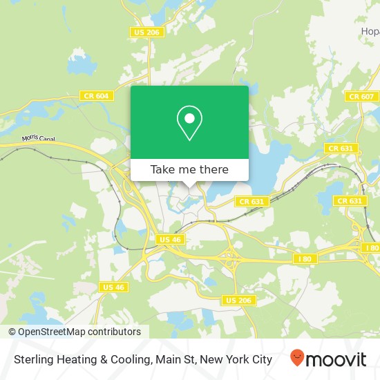 Mapa de Sterling Heating & Cooling, Main St