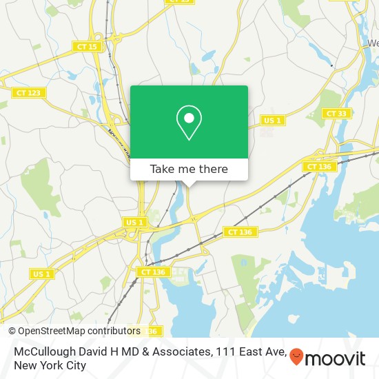 McCullough David H MD & Associates, 111 East Ave map