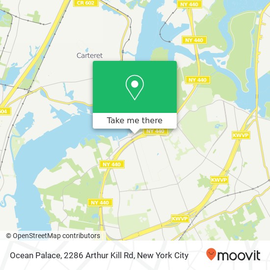 Mapa de Ocean Palace, 2286 Arthur Kill Rd