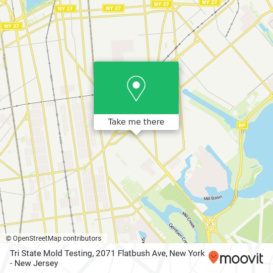 Tri State Mold Testing, 2071 Flatbush Ave map