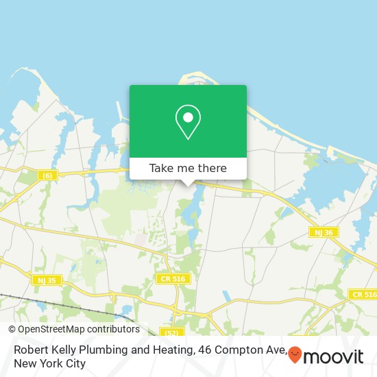 Mapa de Robert Kelly Plumbing and Heating, 46 Compton Ave