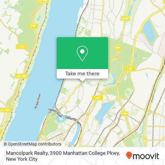 Mancolpark Realty, 3900 Manhattan College Pkwy map