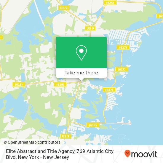 Mapa de Elite Abstract and Title Agency, 769 Atlantic City Blvd