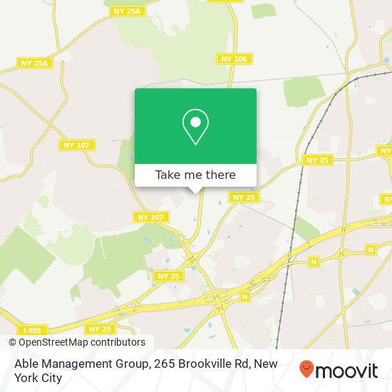 Able Management Group, 265 Brookville Rd map