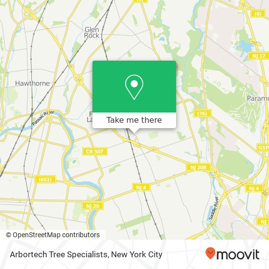 Arbortech Tree Specialists map