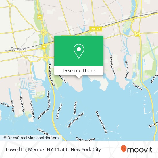 Lowell Ln, Merrick, NY 11566 map