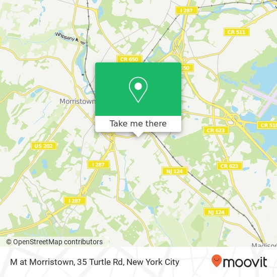 Mapa de M at Morristown, 35 Turtle Rd