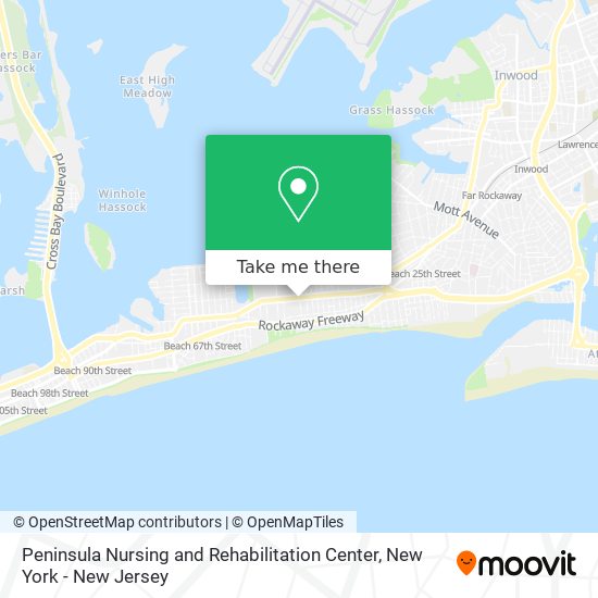 Mapa de Peninsula Nursing and Rehabilitation Center