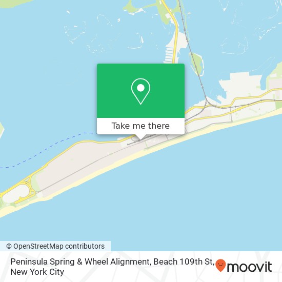 Peninsula Spring & Wheel Alignment, Beach 109th St map