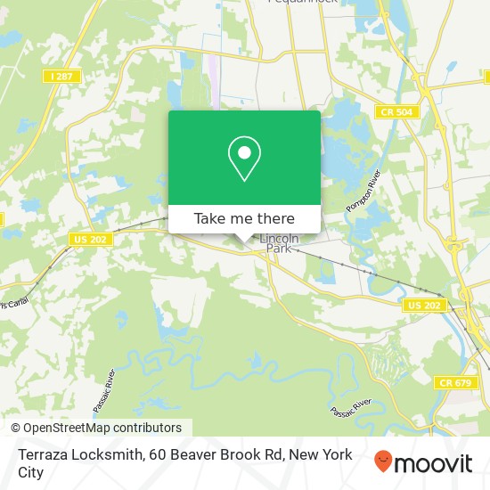 Mapa de Terraza Locksmith, 60 Beaver Brook Rd
