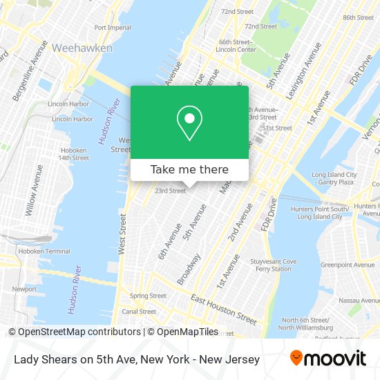 Mapa de Lady Shears on 5th Ave