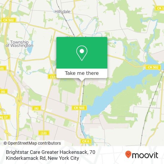 Brightstar Care Greater Hackensack, 70 Kinderkamack Rd map