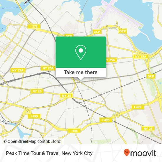 Peak Time Tour & Travel map