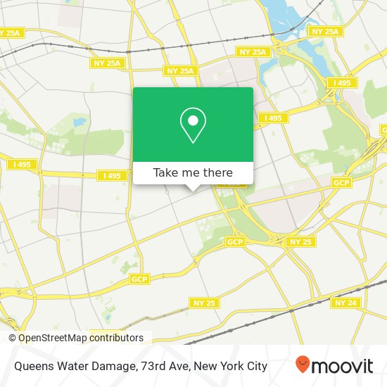 Mapa de Queens Water Damage, 73rd Ave