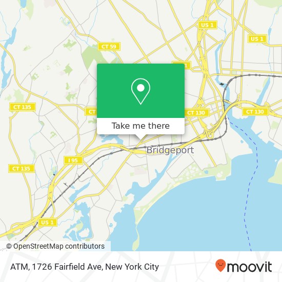 Mapa de ATM, 1726 Fairfield Ave