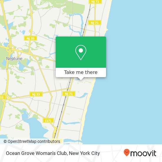 Mapa de Ocean Grove Woman's Club