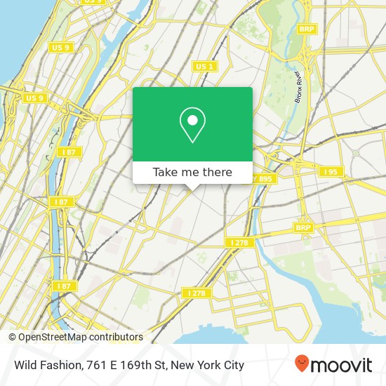 Wild Fashion, 761 E 169th St map