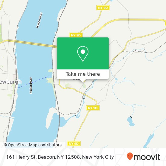 Mapa de 161 Henry St, Beacon, NY 12508
