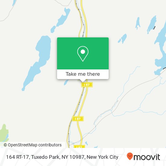 Mapa de 164 RT-17, Tuxedo Park, NY 10987