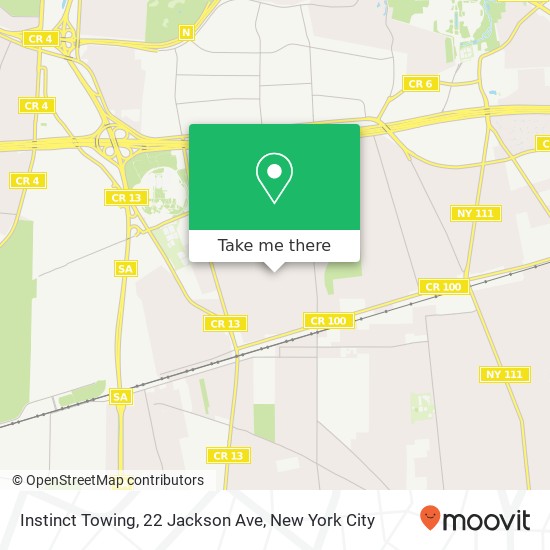 Instinct Towing, 22 Jackson Ave map