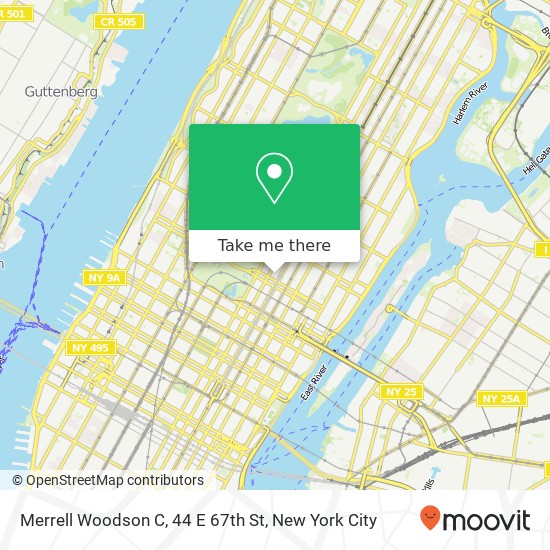 Mapa de Merrell Woodson C, 44 E 67th St