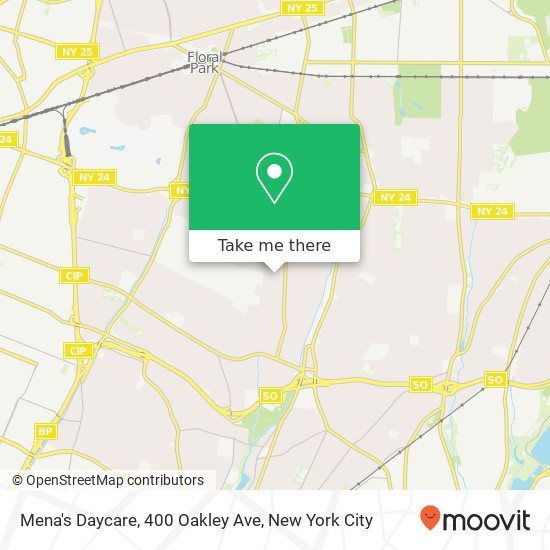 Mapa de Mena's Daycare, 400 Oakley Ave