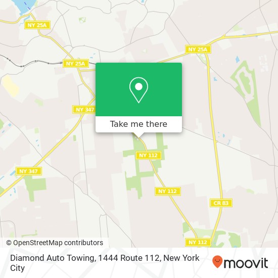 Diamond Auto Towing, 1444 Route 112 map