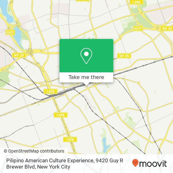 Mapa de Pilipino American Culture Experience, 9420 Guy R Brewer Blvd