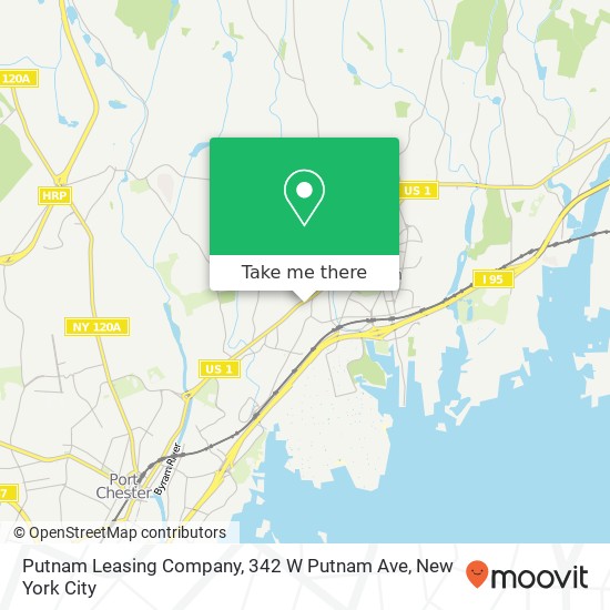 Mapa de Putnam Leasing Company, 342 W Putnam Ave