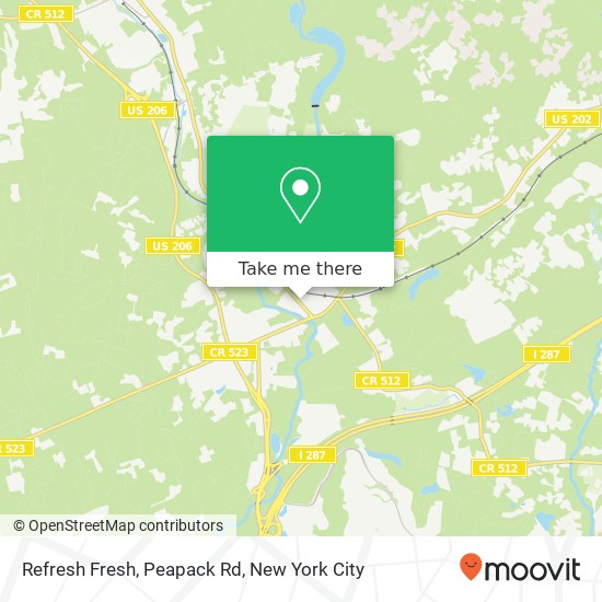 Refresh Fresh, Peapack Rd map