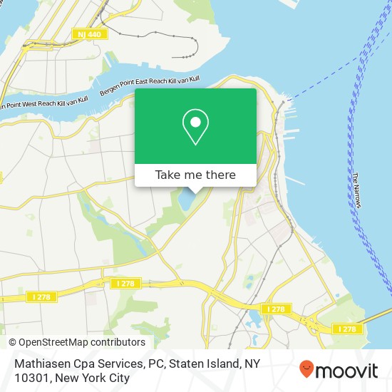 Mathiasen Cpa Services, PC, Staten Island, NY 10301 map