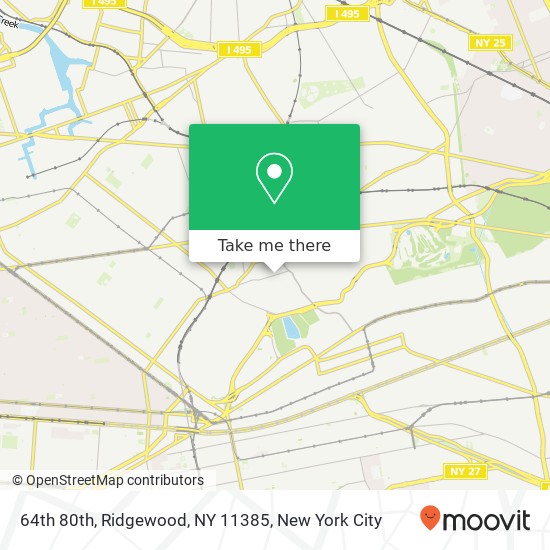 64th 80th, Ridgewood, NY 11385 map