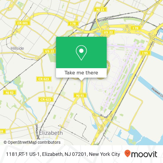 1181,RT-1 US-1, Elizabeth, NJ 07201 map