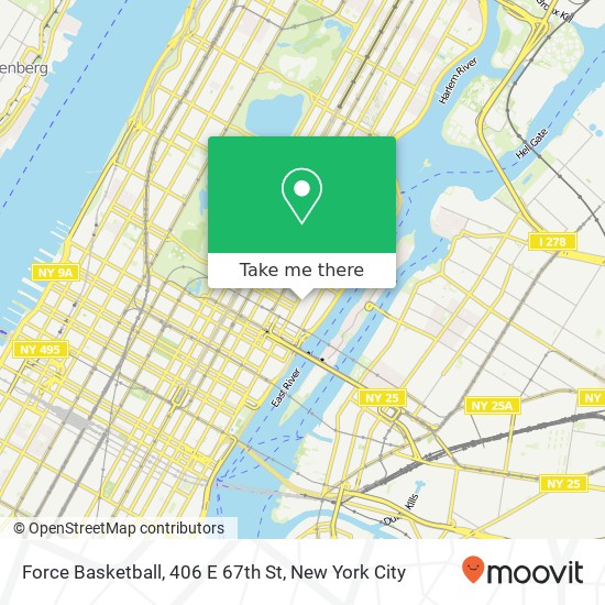 Force Basketball, 406 E 67th St map