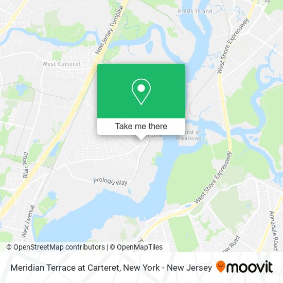 Meridian Terrace at Carteret map