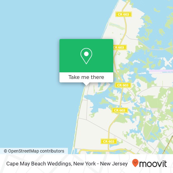 Cape May Beach Weddings, 517 Windward Rd map