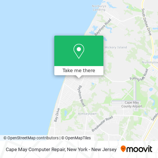 Cape May Computer Repair map
